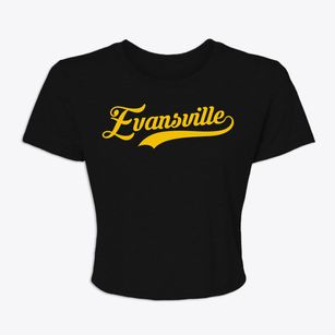 Evansville Wisconsin Vintage Team Women's Crop Top