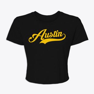 Austin Arkansas Vintage Team Women's Crop Top