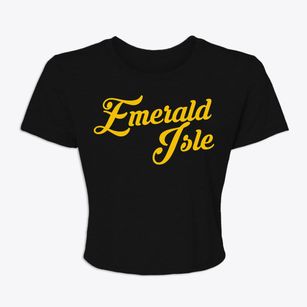 Emerald Isle North Carolina Vintage Team Women's Crop Top