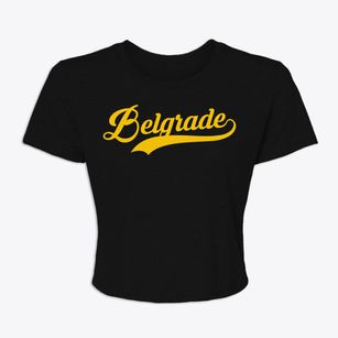 Belgrade Maine Vintage Team Women's Crop Top
