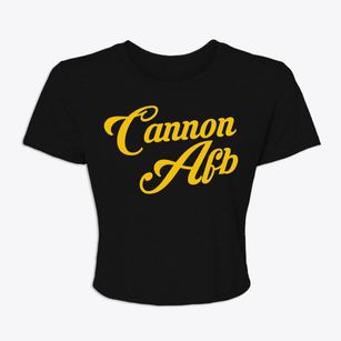 Cannon Afb New Mexico Vintage Team Women's Crop Top