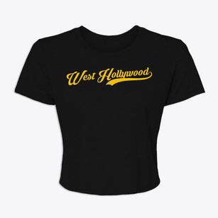 West Hollywood California Vintage Team Women's Crop Top