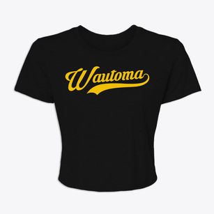 Wautoma Wisconsin Vintage Team Women's Crop Top