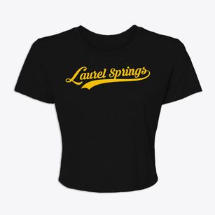 Laurel Springs New Jersey Vintage Team Women's Crop Top