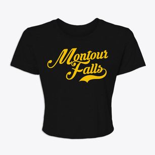 Montour Falls New York Vintage Team Women's Crop Top