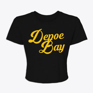 Depoe Bay Oregon Vintage Team Women's Crop Top
