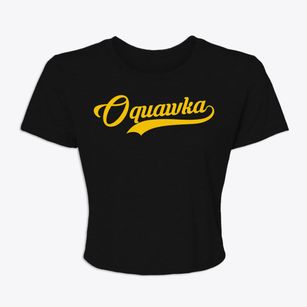 Oquawka Illinois Vintage Team Women's Crop Top