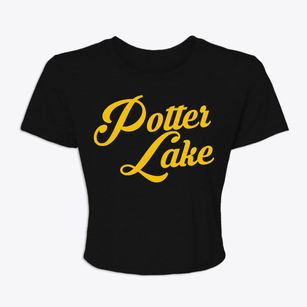 Potter Lake Wisconsin Vintage Team Women's Crop Top