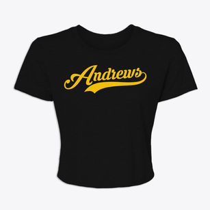 Andrews Indiana Vintage Team Women's Crop Top
