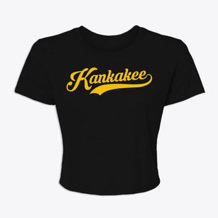 Kankakee Illinois Vintage Team Women's Crop Top