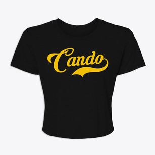 Cando North Dakota Vintage Team Women's Crop Top
