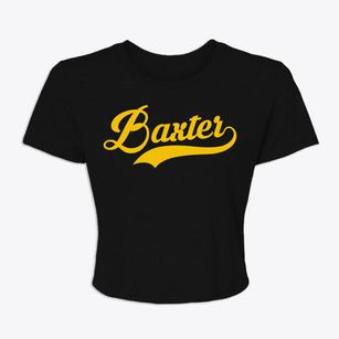 Baxter Iowa Vintage Team Women's Crop Top