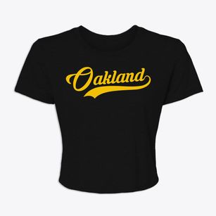 Oakland Oklahoma Vintage Team Women's Crop Top