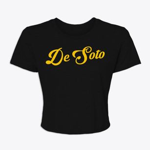 De Soto Iowa Vintage Team Women's Crop Top