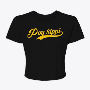 Poy Sippi Wisconsin Vintage Team Women's Crop Top