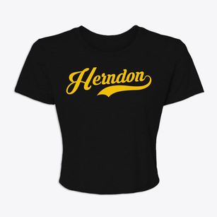 Herndon Virginia Vintage Team Women's Crop Top