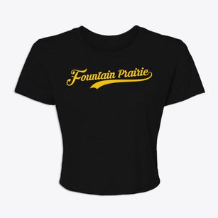 Fountain Prairie Wisconsin Vintage Team Women's Crop Top