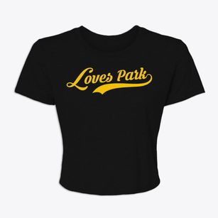 Loves Park Illinois Vintage Team Women's Crop Top