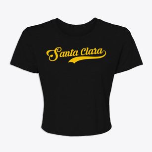 Santa Clara Texas Vintage Team Women's Crop Top