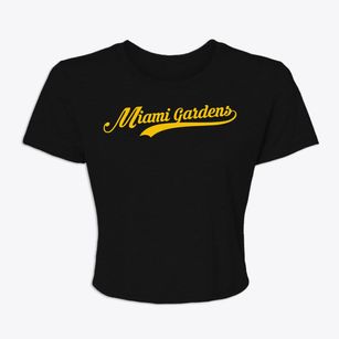 Miami Gardens Florida Vintage Team Women's Crop Top