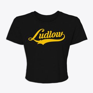 Ludlow Massachusetts Vintage Team Women's Crop Top