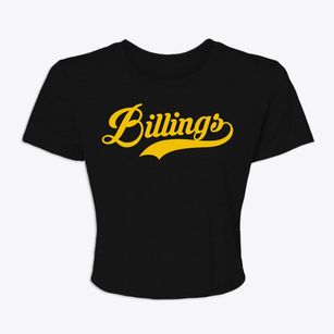 Billings Montana Vintage Team Women's Crop Top