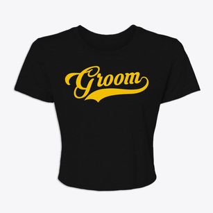 Groom Texas Vintage Team Women's Crop Top