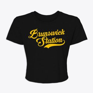 Brunswick Station Maine Vintage Team Women's Crop Top