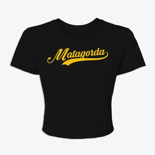 Matagorda Texas Vintage Team Women's Crop Top