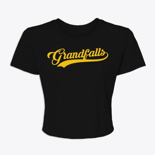 Grandfalls Texas Vintage Team Women's Crop Top