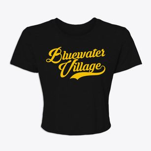 Bluewater Village New Mexico Vintage Team Women's Crop Top
