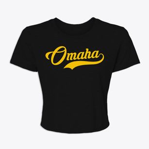 Omaha Nebraska Vintage Team Women's Crop Top