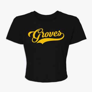 Groves Texas Vintage Team Women's Crop Top