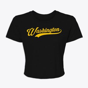 Washington Arkansas Vintage Team Women's Crop Top