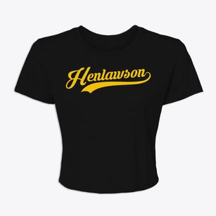 Henlawson West Virginia Vintage Team Women's Crop Top