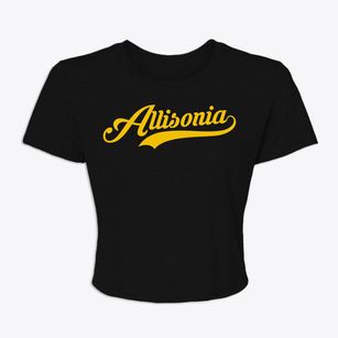Allisonia Virginia Vintage Team Women's Crop Top