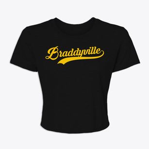 Braddyville Iowa Vintage Team Women's Crop Top