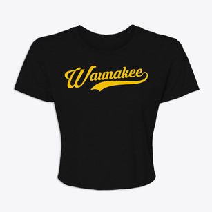 Waunakee Wisconsin Vintage Team Women's Crop Top