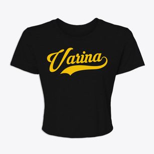 Varina Iowa Vintage Team Women's Crop Top