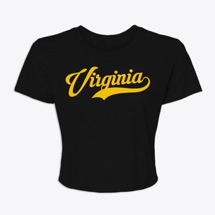 Virginia Nebraska Vintage Team Women's Crop Top