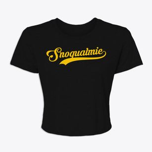 Snoqualmie Washington Vintage Team Women's Crop Top