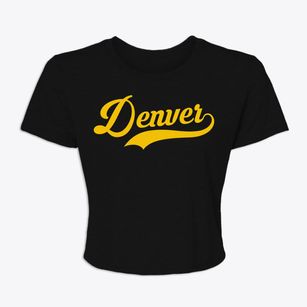 Denver Missouri Vintage Team Women's Crop Top