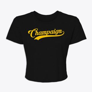 Champaign Illinois Vintage Team Women's Crop Top