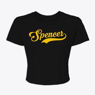 Spencer Iowa Vintage Team Women's Crop Top