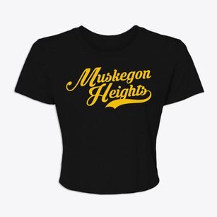 Muskegon Heights Michigan Vintage Team Women's Crop Top