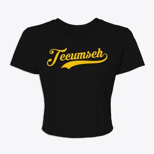Tecumseh Michigan Vintage Team Women's Crop Top