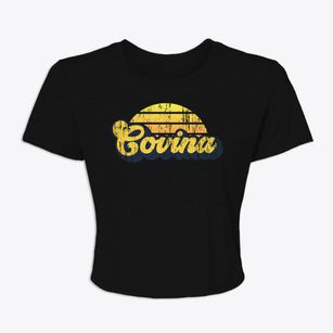 Covina California Sublime Sunset Women's Crop Top