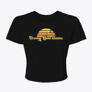 Country Lake Estates New Jersey Sublime Sunset Women's Crop Top
