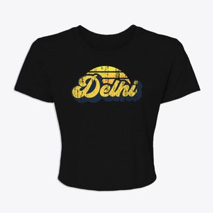 Delhi Louisiana Sublime Sunset Women's Crop Top