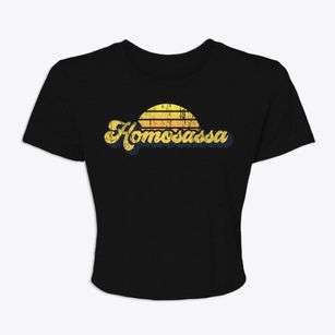 Homosassa Florida Sublime Sunset Women's Crop Top